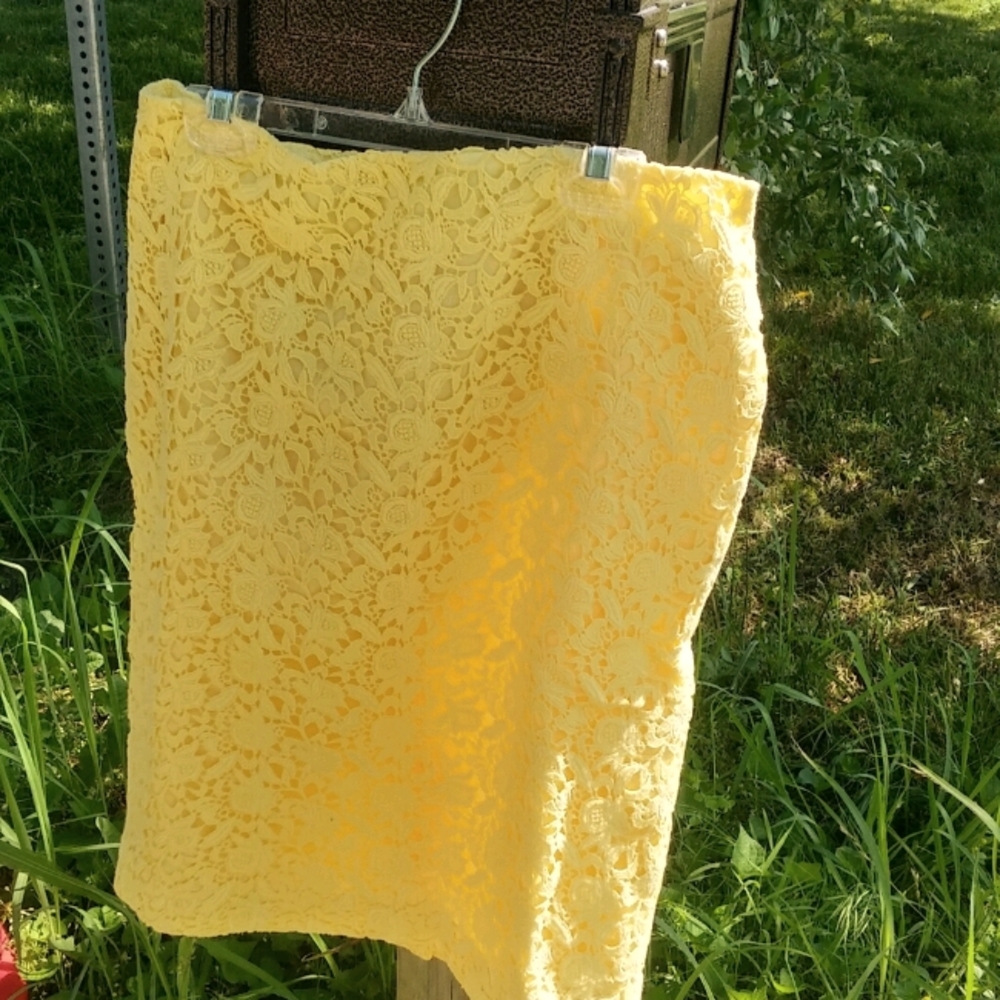 Talbots eyelet cotton skirt 6P